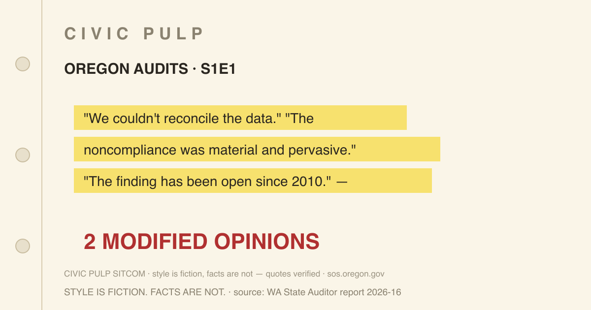 The Adverse Opinion — case file card