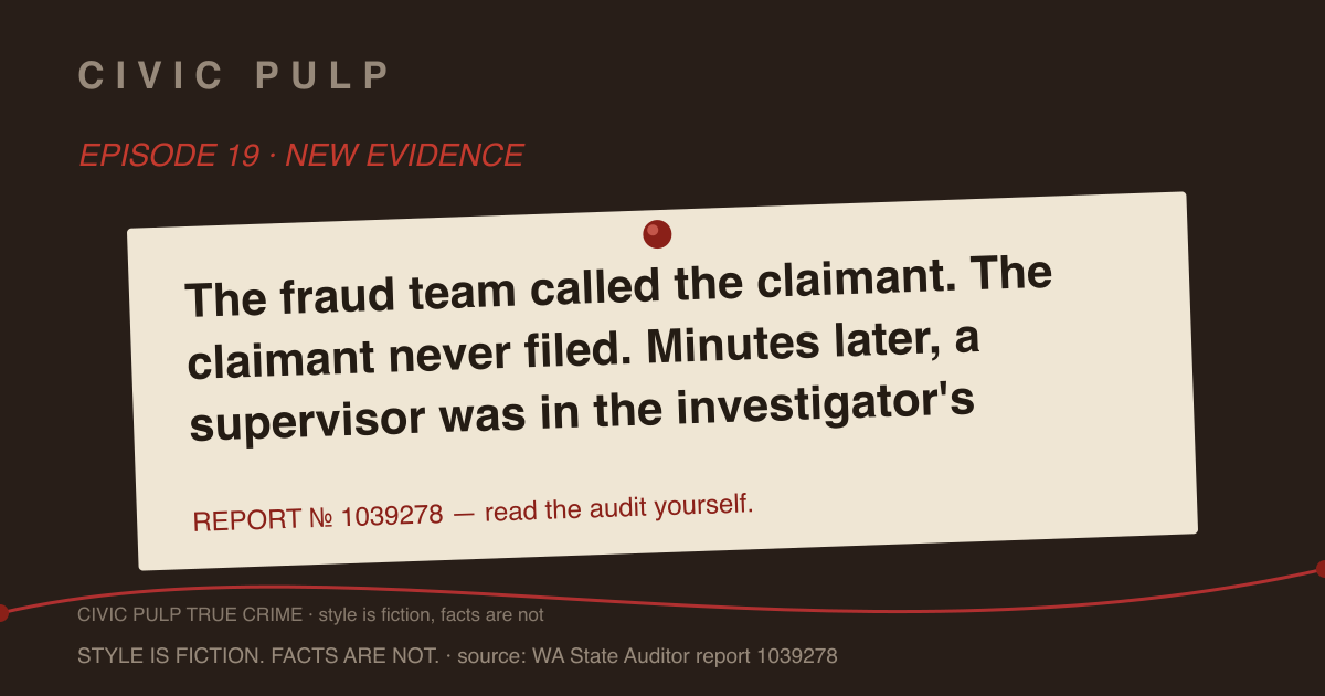 The Man Who Knew Where the Flags Were — case file card